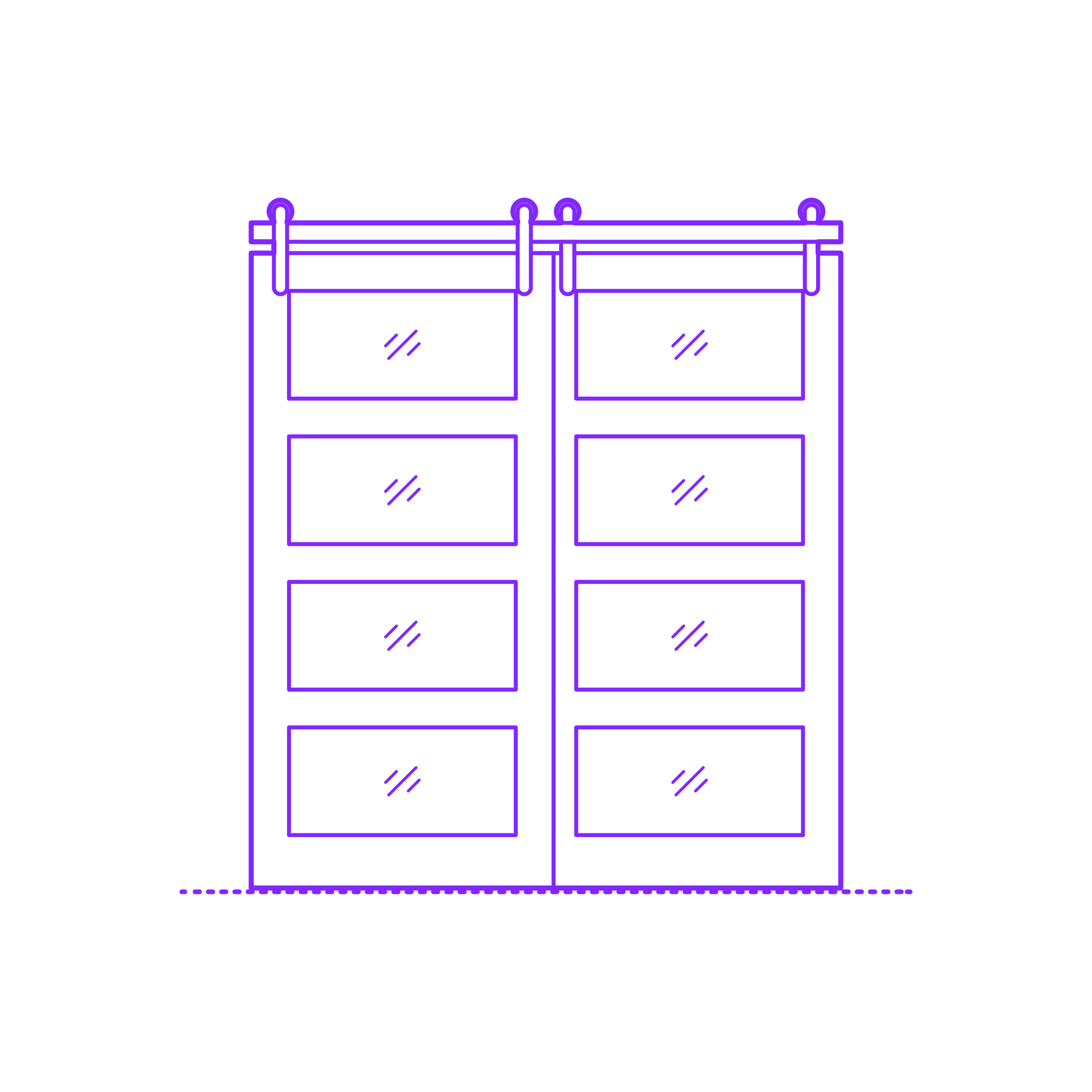 Buildings Surface Mounted Doors Bypassing Glass Horizontal 4 Panels Line Tracing Svg Vector Free Vectors